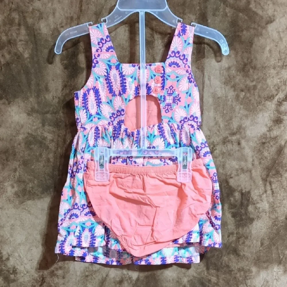 OshKosh B'gosh Coral and Violet Dress